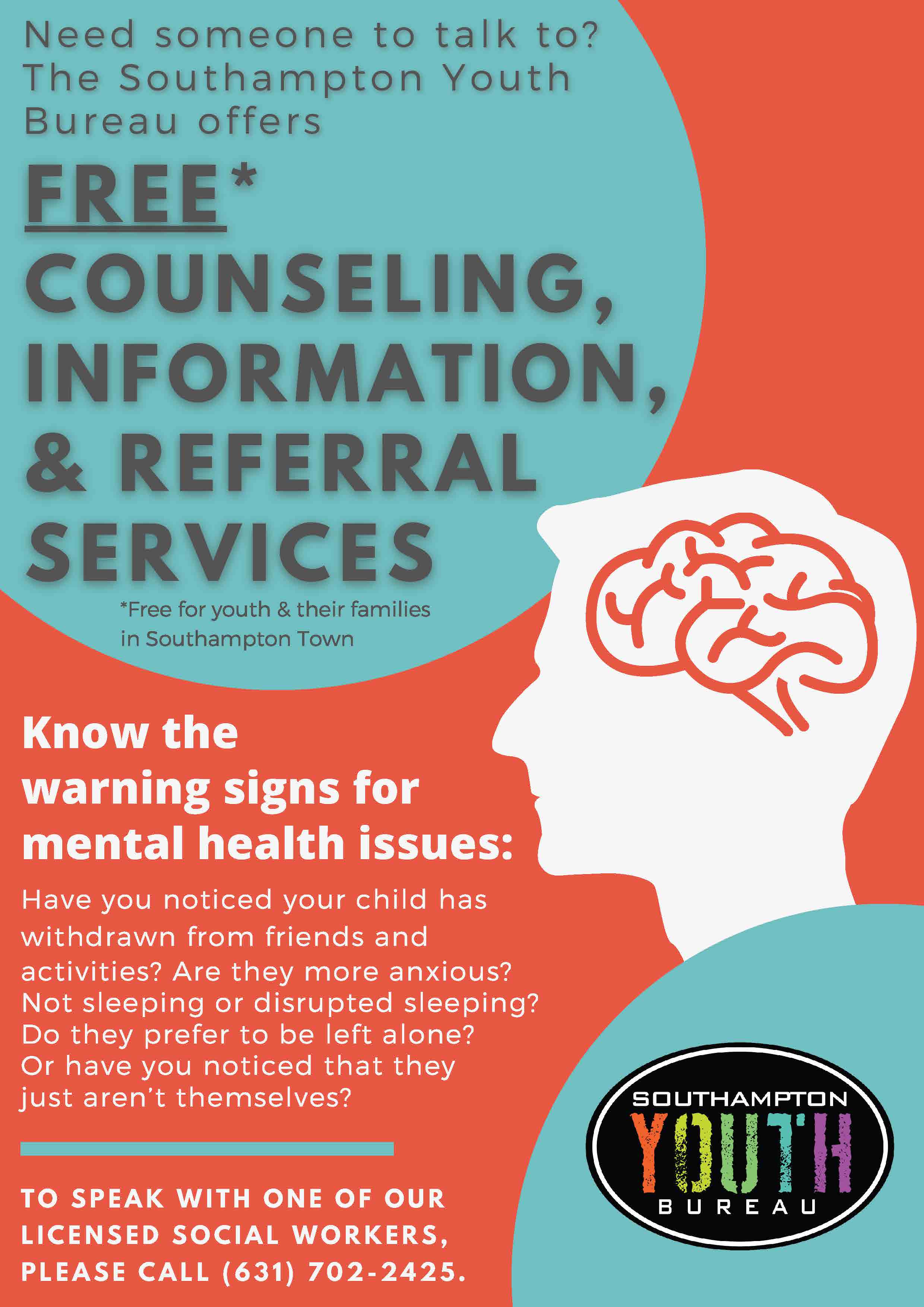Counseling Flyer Southampton Youth Bureau